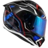Casco Int 50.8 Mystical Nero Rosso Blu Bianco
