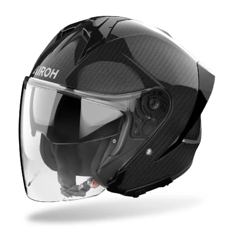 Casco Jet Airoh H.21 Carbon Lucido