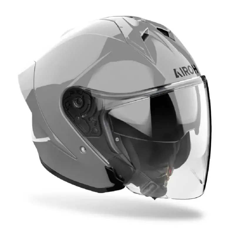 Casco Jet Airoh H.21 Color Concrete Grigio Lucido