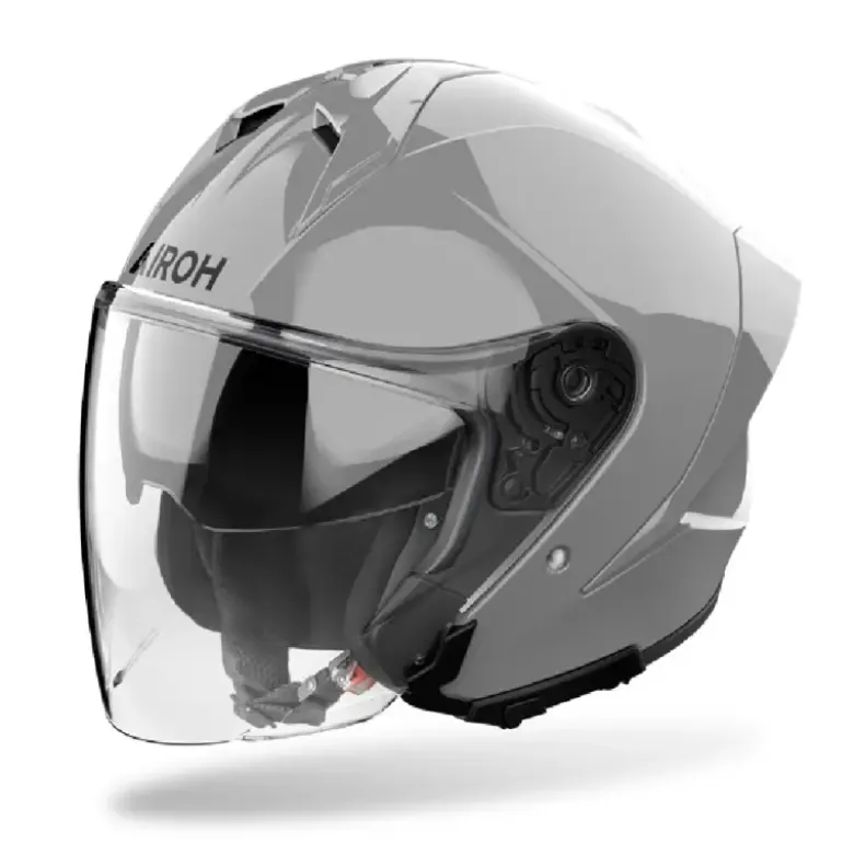 Casco Jet Airoh H.21 Color Concrete Grigio Lucido