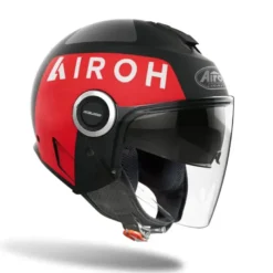 Casco Jet Airoh Helios Up Nero Opaco