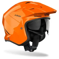 Casco Jet Airoh Kombakt Color Arancione Lucido