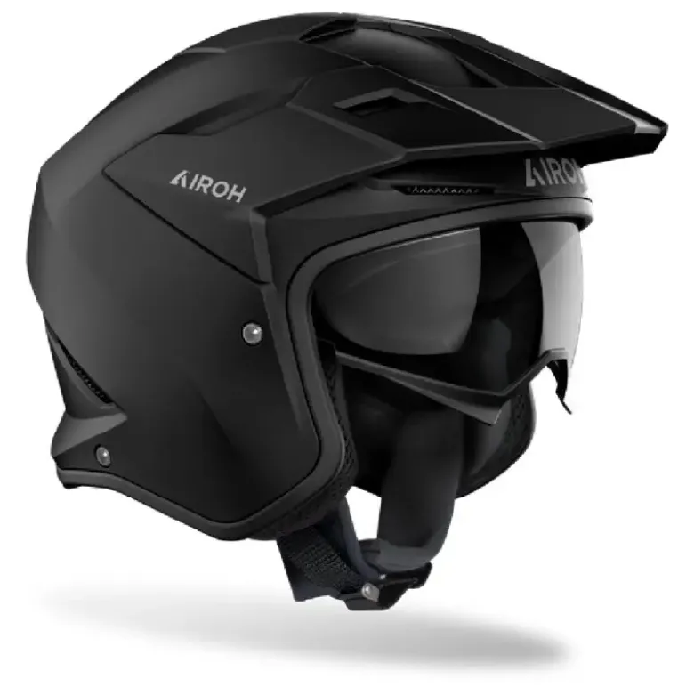Casco Jet Airoh Kombakt Color Nero Opaco