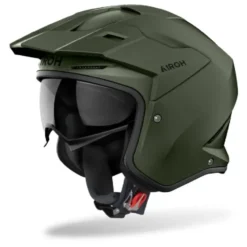 Casco Jet Airoh Kombakt Color Verde Militare Opaco
