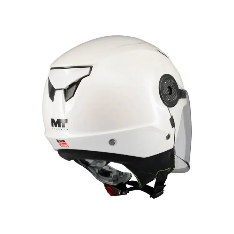 Casco Jet Bambino Mt Helmets Of514 Lite A0 Pure Bianco Lucido