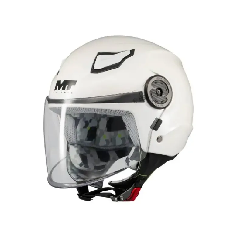 Casco Jet Bambino Mt Helmets Of514 Lite A0 Pure Bianco Lucido
