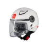 Casco Jet Bambino Mt Helmets Of514 Lite A0 Solid Perla Lucido Bianco