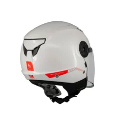 Casco Jet Bambino Mt Helmets Of514 Lite A0 Solid Perla Lucido Bianco