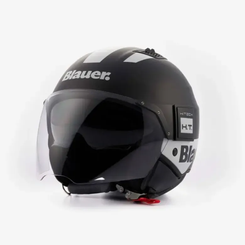 Casco Jet Blauer Bet HT Nero Bianco