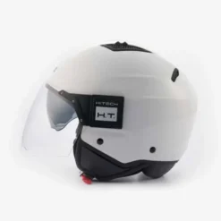 Casco Jet Blauer Bet Monochrome Bianco Lucido