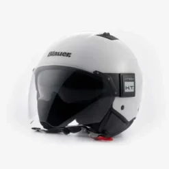 Casco Jet Blauer Bet Monochrome Bianco Lucido
