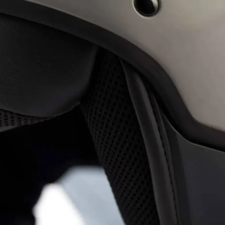 Casco Jet Blauer Bet Monochrome Grigio Opaco