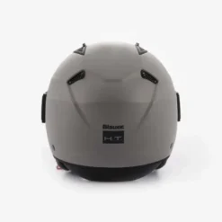 Casco Jet Blauer Bet Monochrome Grigio Opaco