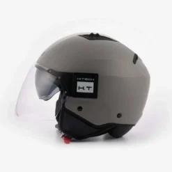 Casco Jet Blauer Bet Monochrome Grigio Opaco