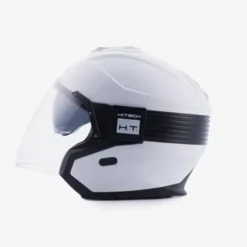 Casco Jet Blauer Hacker BTR Bianco Nero