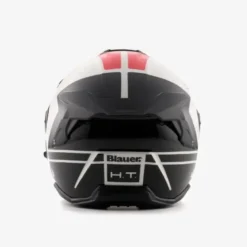 Casco Jet Blauer JJ-01 Bianco Rosso Lucido