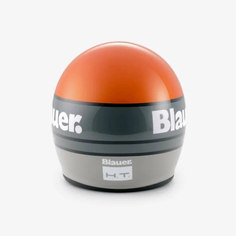 Casco Jet Blauer Pilot 4.0 Arancione Grigio Lucido
