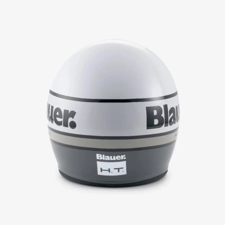 Casco Jet Blauer Pilot 4.0 Bianco Grigio Lucido