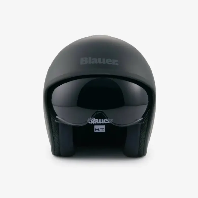 Casco Jet Blauer Pilot 4.0 MONOCHROME Nero Opaco