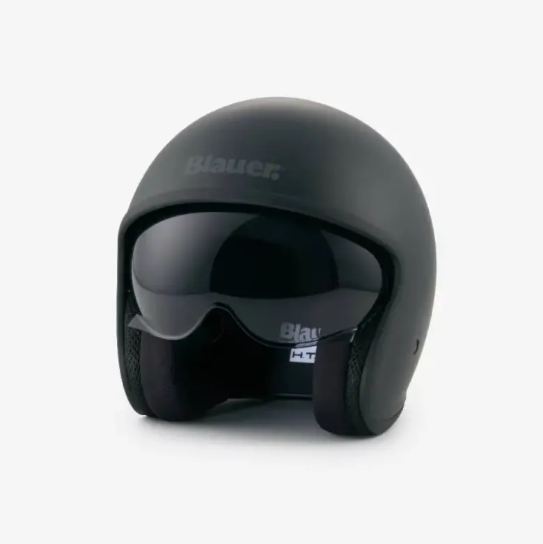 Casco Jet Blauer Pilot 4.0 MONOCHROME Nero Opaco