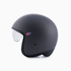 Casco Jet Blauer Pilot 06 Monochrome Titanio Opaco