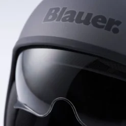 Casco Jet Blauer Pilot 1.1 Monochrome Titanio Opaco