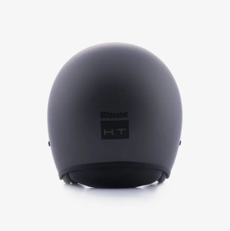 Casco Jet Blauer Pilot 1.1 Monochrome Titanio Opaco