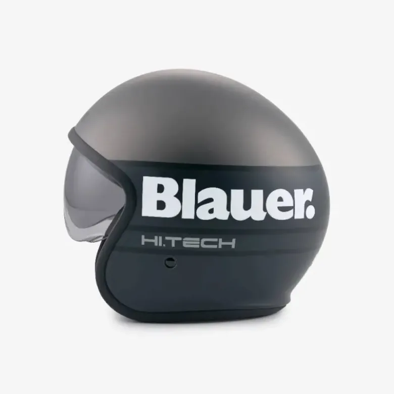 Casco Jet Blauer Pilot 4.0 Titanio Grigio Opaco