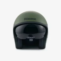 Casco Jet Blauer Pilot 4.0 Verde Grigio Opaco