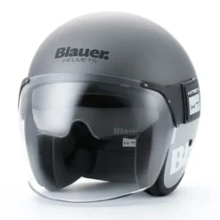 Casco Jet Blauer Pod 06 H.T. Titanio Opaco Grigio