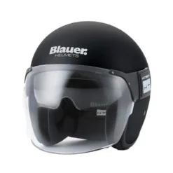 Casco Jet Blauer Pod 06 Monochrome Nero Opaco