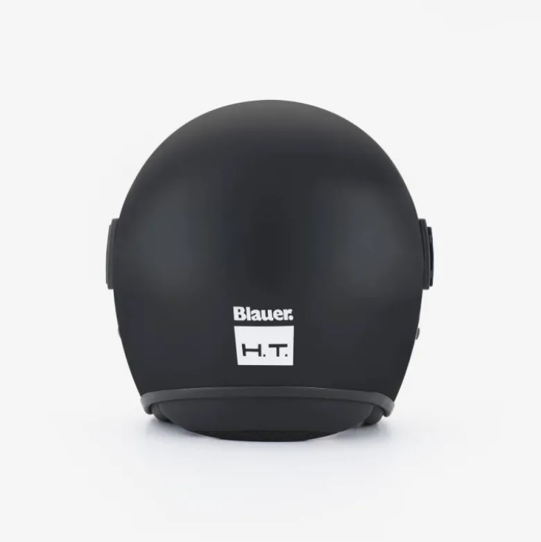Casco Jet Blauer Pod Monochrome Nero Opaco