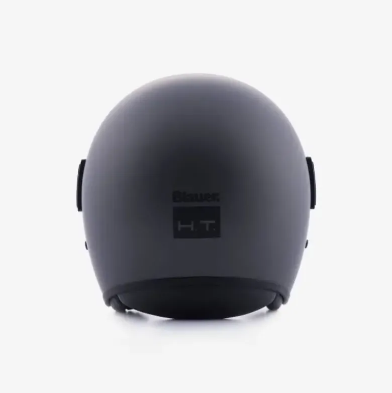 Casco Jet Blauer Pod Monochrome Titanio Opaco