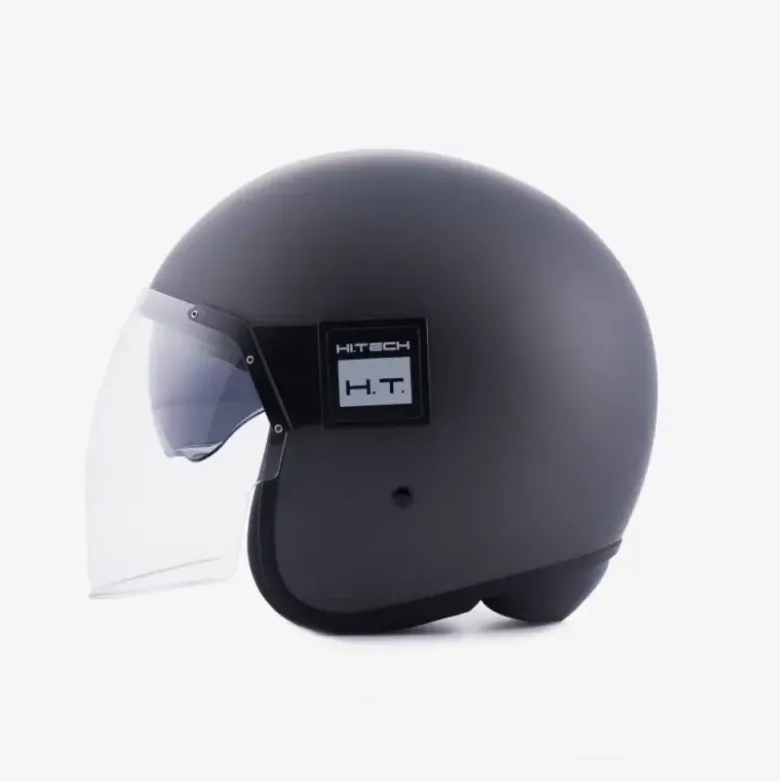 Casco Jet Blauer Pod Monochrome Titanio Opaco