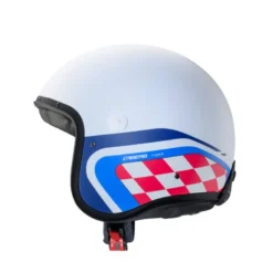 Casco Jet Caberg Freeride X Daytona Bianco Opaco Blu Azzurro Rosso