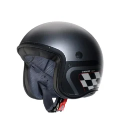 Casco Jet Caberg Freeride X Daytona Grigio Metallizzato Nero Bianco