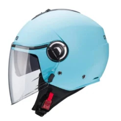 Casco Jet Caberg Riviera V4 X Azzurro Opaco