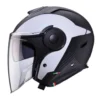 Casco Jet Caberg Soho Milano Nero Opaco Bianco