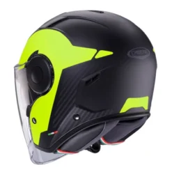 Casco Jet Caberg Soho Milano Nero Opaco Giallo Fluo