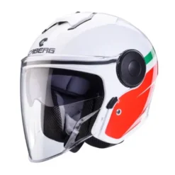 Casco Jet Caberg Soho Zephyr Bianco Verde Rosso