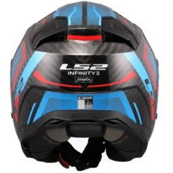 Casco Jet Carbonio Ls2 OF603 Infinity II Carbon Urus Blu Rosso
