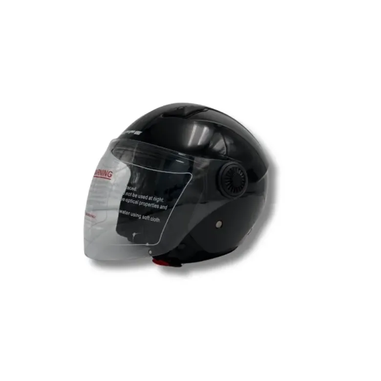 Casco Jet Dieffe DF34 Nero Lucido