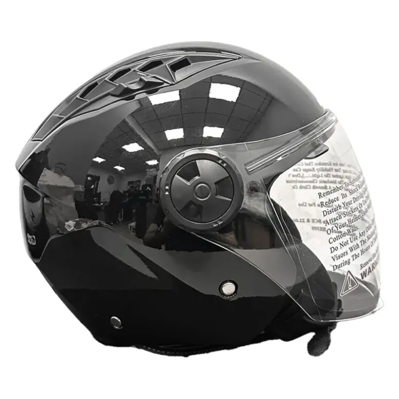 Casco Jet Dieffe DF62 Shiny Black