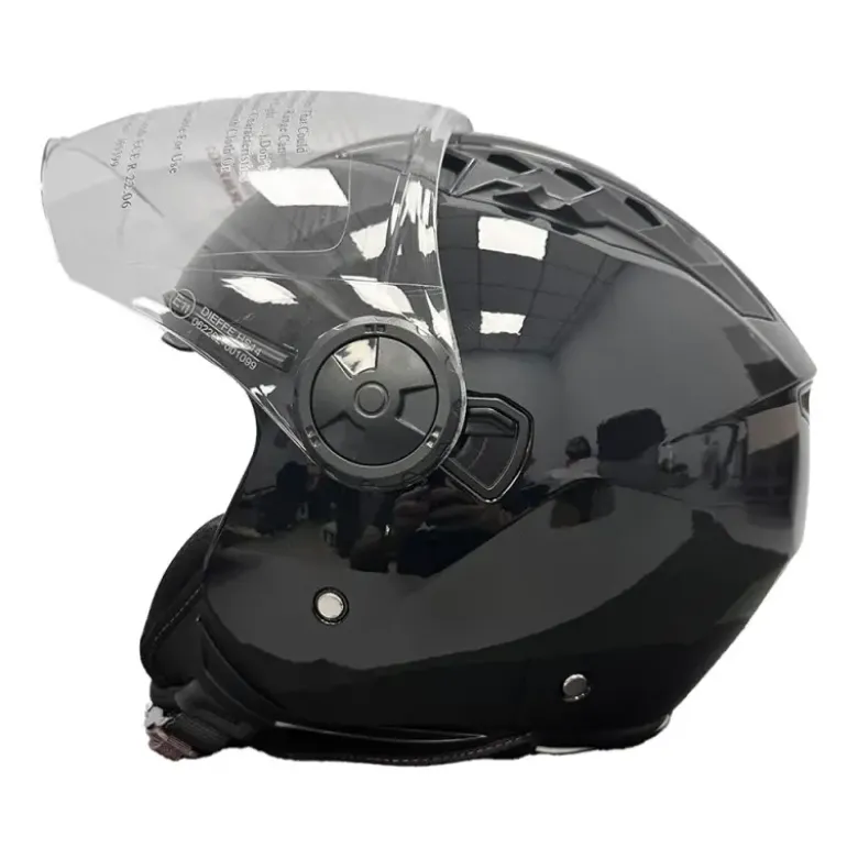 Casco Jet Dieffe DF62 Shiny Black
