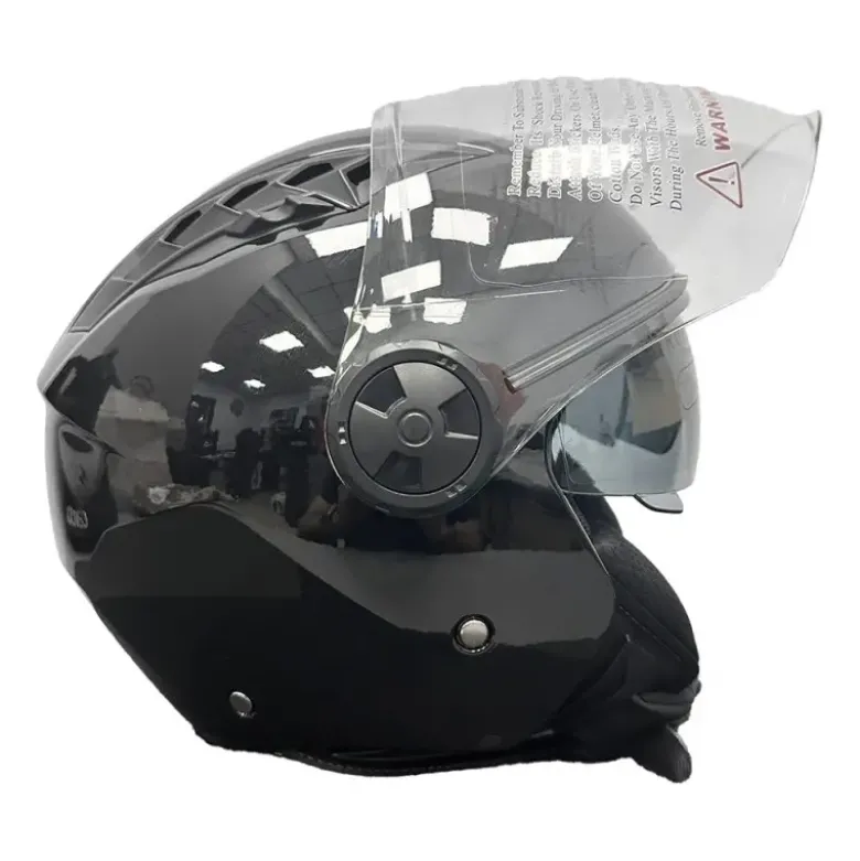 Casco Jet Dieffe DF62 Shiny Black