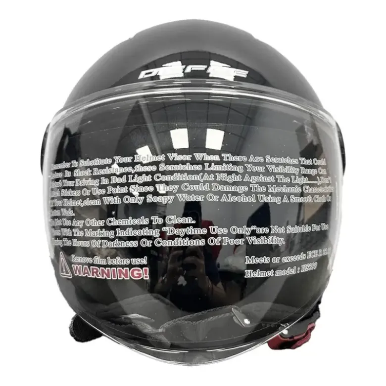 Casco Jet Dieffe DF62 Shiny Black
