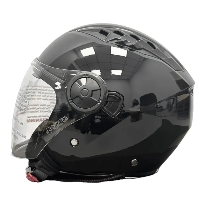 Casco Jet Dieffe DF62 Shiny Black