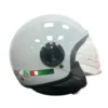 Casco Jet Dieffe DF2003 Shiny Grigio Chiaro Lucido