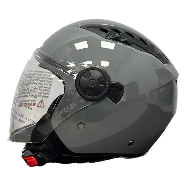 Casco Jet Dieffe DF62 Shiny Light Grey