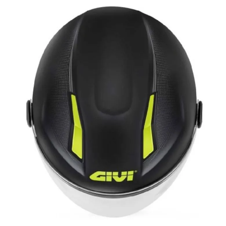 Casco Jet Givi 11.7 Solid Nero Giallo